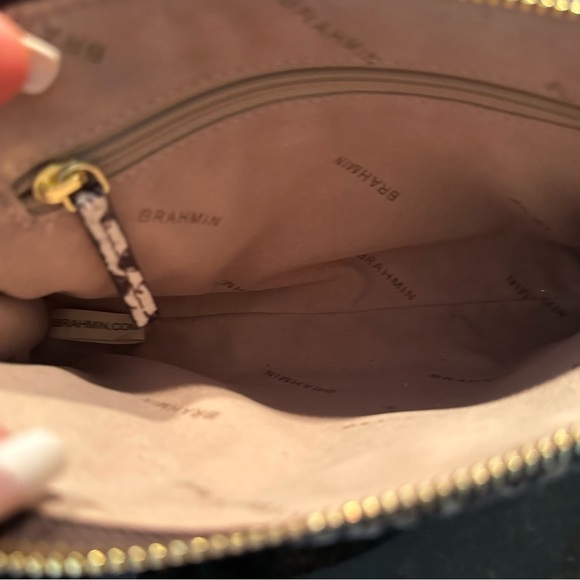 EUC Authentic Vintage Brahmin Python Snakeskin Wristlet Clutch Bag - Picture 14 of 15